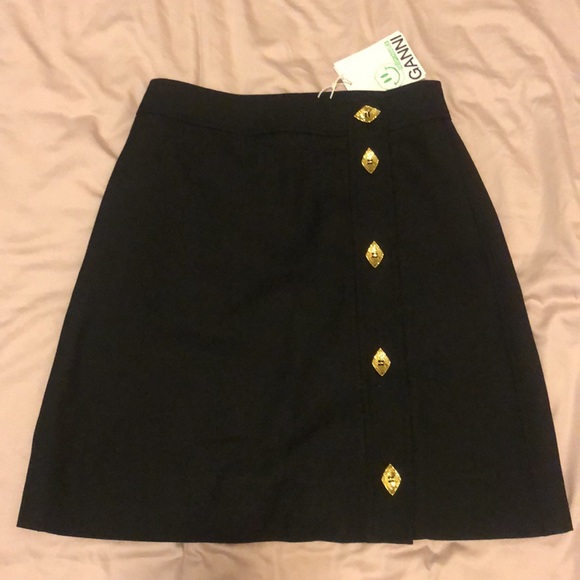 Ganni Skirt with Gold Buttons NWT - Picture 5 of 6